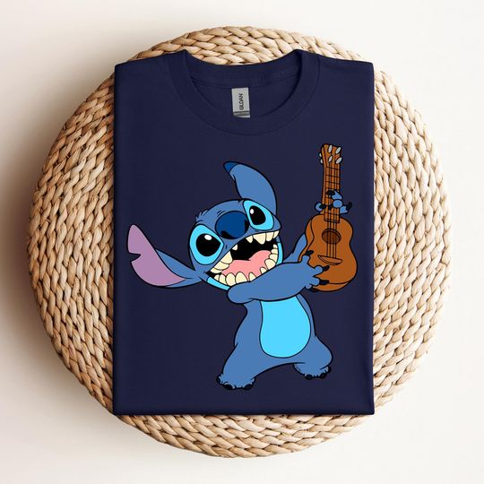 Discover Stitchh Playing Guitar Shirt, Disneyyy Tee, Disneyyy Stitchh Shirt, Stitchh Disneyyworld