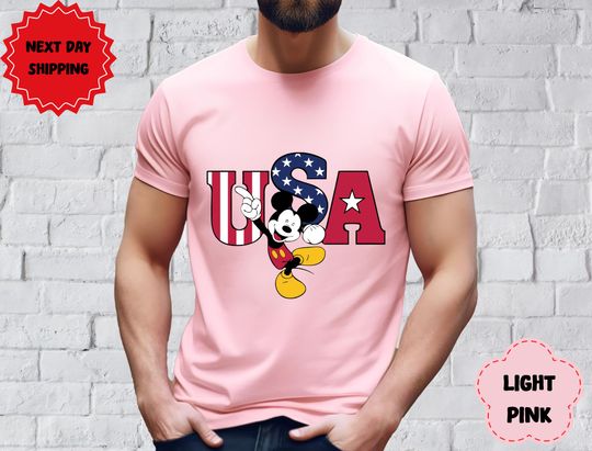 Discover Mickeyy American 4th of July Shirts, Mickeyy and Minniee USA Shirt