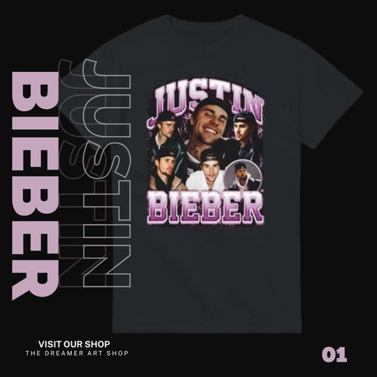 Discover Justin Bieber Varsity - Light Purple T-shirt