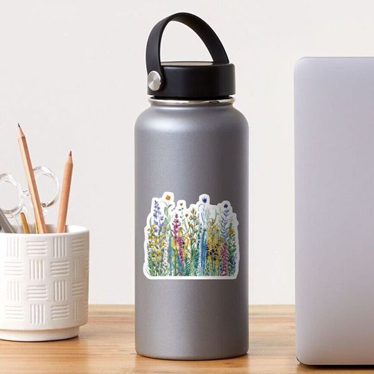 Discover Colorful Wildflowers, Botanicals, Floral Sticker