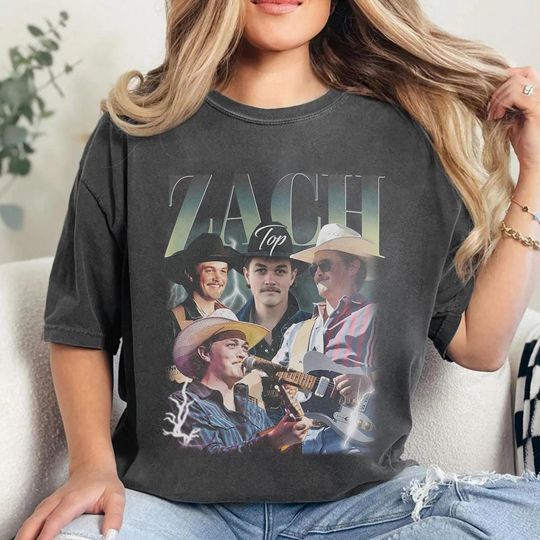 Discover Vintage Zach Top Country Music Festival 2025 Rap Shirt, Singer Band king of country Shirt