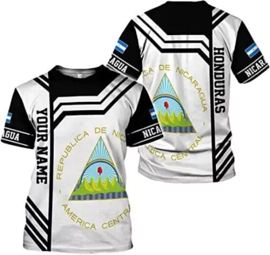 Discover Personalized Nicaragua Shirt Custom Nicaragua Flag Lion Shirt