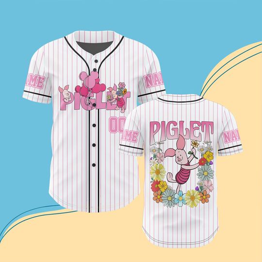 Discover Personalized Pink Baseball Jersey, WDW Baseball Shirt, Magicc Kingdom Gift, Cute Cartoon