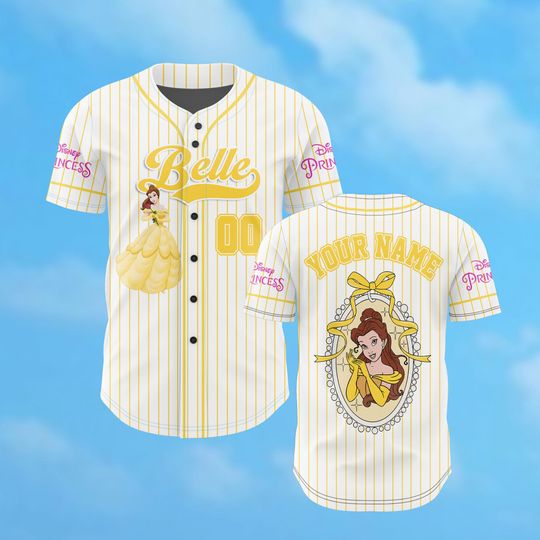 Discover Personalized Cartoon Princess Baseball Shirt, Potts Tea Cup Shirt, Beauty Beast