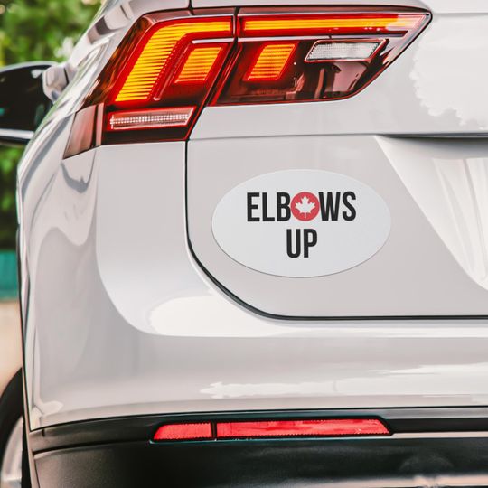 Discover Elbows Up Canada Car Magnet Bumper Never Mistake Kindness for Weakness Car Magnet