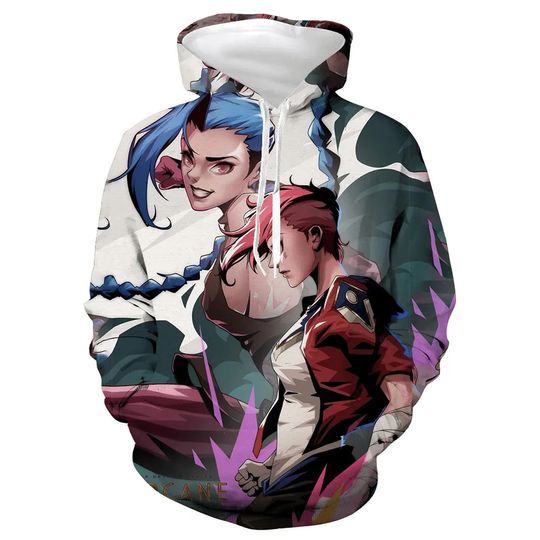 Discover Anime Arcane League of Legends 3D Hoodie