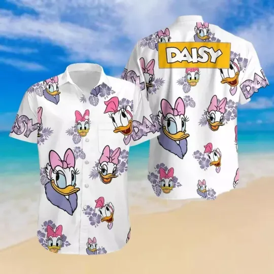 Discover Daisy Duckk Button Shirt, Disneyyy Girls Hawaii Shirt