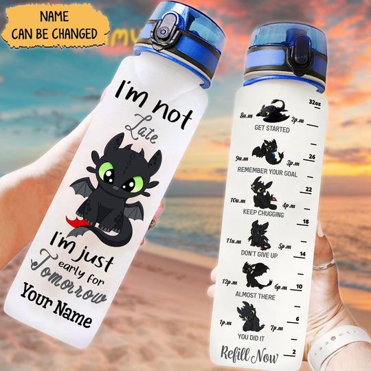 Discover Custom Toothless Water Track Bottle