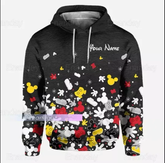 Discover Custom Mickeyy 3D HOODIE