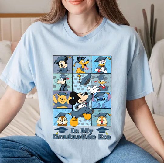 Discover Vintage Disneyyy In My Graduation Era Shirt, Mickeyy And Friends Tshirt
