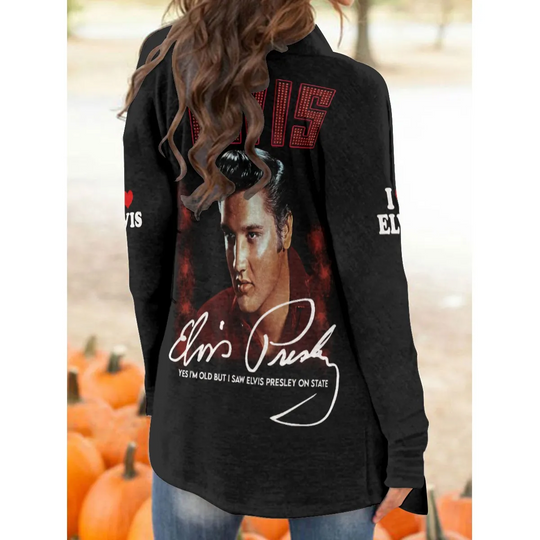 Discover Elvis Presley Women's Patch Pocket Cardigan