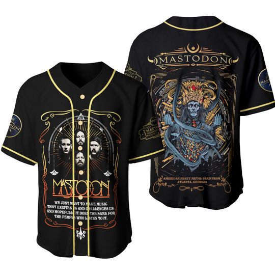 Discover Mastodon Baseball Jersey, American Heavy Metal Band Jersey