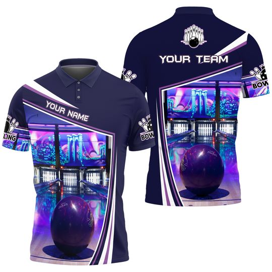 Discover Personalized Bowling Polo Shirt 3D, Bowling Polo Shirts for Team