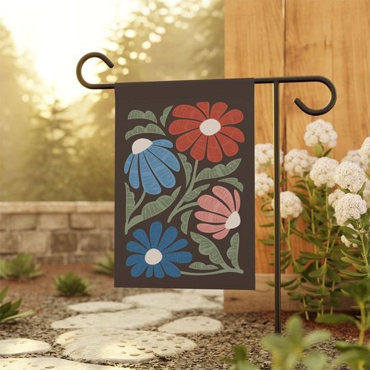 Discover Subtle F Trump Flower Design Garden Flag, FDT Garden Flags