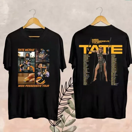 Discover Tate McRae Tour 2025 Fan Shirt, Tate McRae Miss Possessive World Tour 2025 Shirt