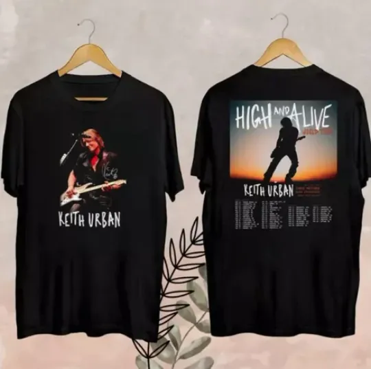 Discover 2025 Keith Urban High And Alive Tour T-Shirt, Keith Urban Country Music T-Shirt