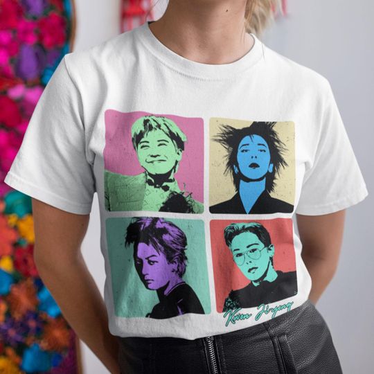 Discover Kwon Jiyong Pop Art Shirt, G-Dragon Retro Vintage Shirt, K-Pop Graphic Tee