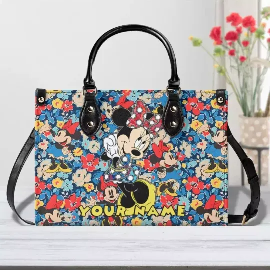Discover Valentine Gift, Handbag Gift for Woman,Minniee MouseMinnie Floral Happy Valentine