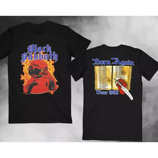 Discover Black Sabbath 1983 Born Again Tour Shirt