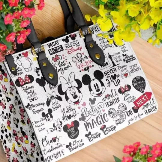 Discover Mickeyy mouse Love Cartoon Handbag,Women Shoulder Bag, Disneyyy Cartoon