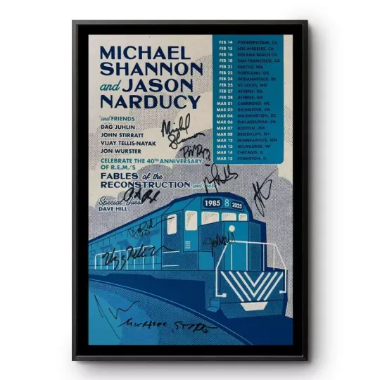Discover NEW Michael Shannon And Jason Narducy Fables 2025 Tour Poster 18x24
