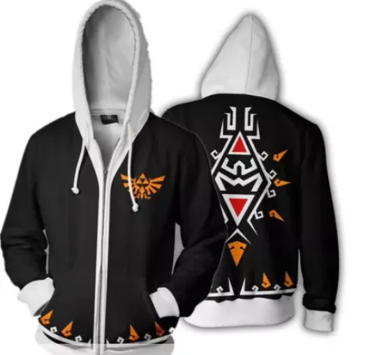 Discover The Legend of Zelda Breath of the Wild Hoodie Cosplay Jacket Full-Zip Sweatshirt