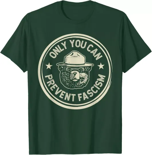 Discover Vintage Smokey The Resist Bear Only You Can Prevent Fascism Unisex T-Shirt