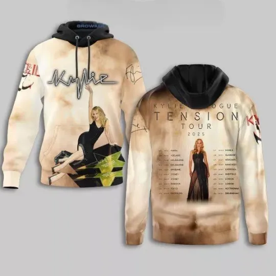 Discover Kylie Minogue Tension Tour 2025 Hoodie