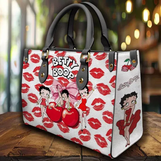 Discover Personalized Betty Boop Women Cartoon Leather Handbag Lovers Gift