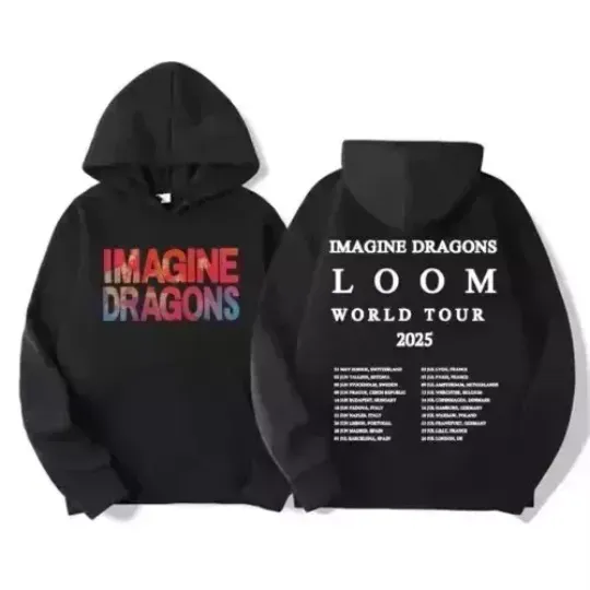Discover Imagine Dragons Band World Loom Tour 2025 Hoodie