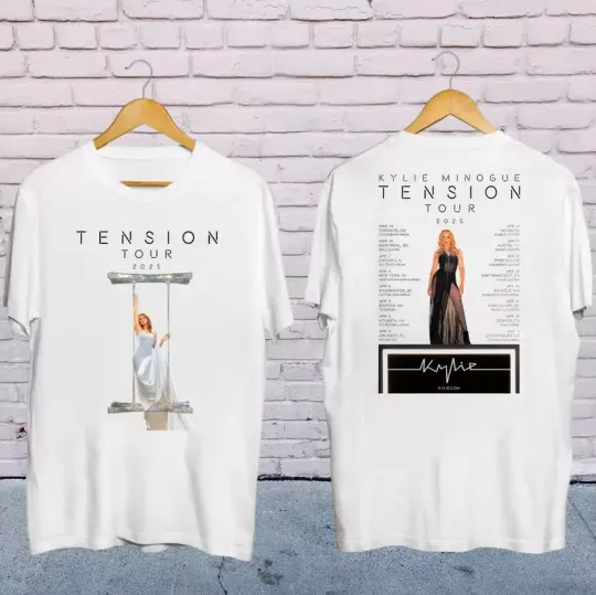 Discover 2025 Kylie Minogue Tension World Tour Shirt, Kylie Minogue 2025 Concert Shirt
