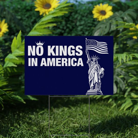 Discover No Kings in America Yard Sign,Protect Democrace Yard Sign