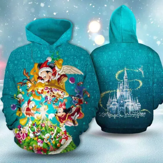 Discover Mickeyy And Friends Christmas Tree 3D  Hoodie
