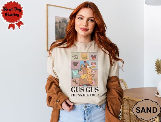 Discover Funny Gus Gus The Snack Tour Shirt, Cinde Gus Gus Shirt, Looking Like A Snack Tee, Disneyyy Family matching shirts