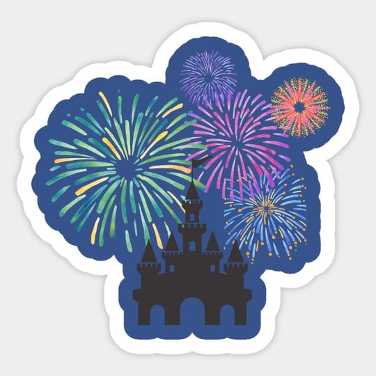 Discover Fireworks and Castle - Magicc Kingdom - Sticker