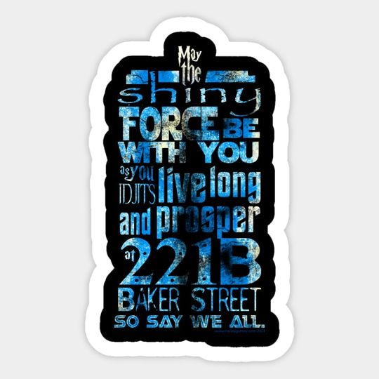 Discover Fandom Motto - Typography - Sticker