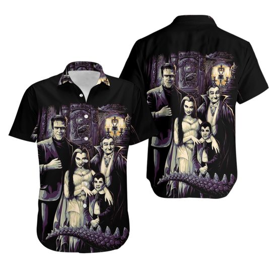 Discover Munsters Movie Hawaiian Shirt, Hawaiian Beach Shirt