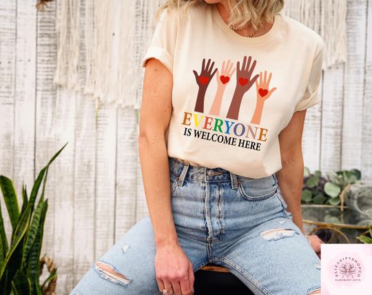 Discover Idaho Teacher Shirt, Everyone Is Welcome Here T-shirt