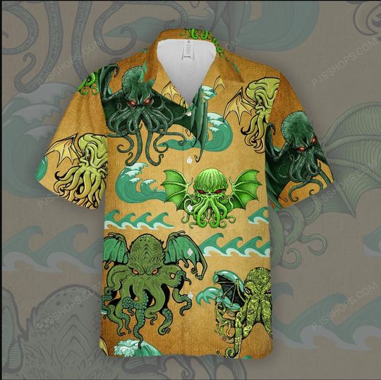 Discover The Call of Cthulhu Hawaiian Shirt, Cthulhu Shirt, Cthulhu Shirt, Cthulhu Gifts Summer