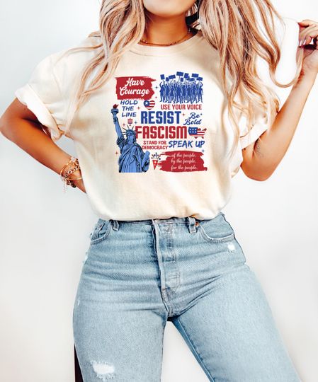 Discover Resist Fascism Shirt, Protest Trump T Shirt, Not My President Trump Shirt