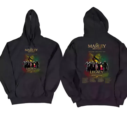 Discover The Marley Brothers Legacy Tour  Double Side Hoodie