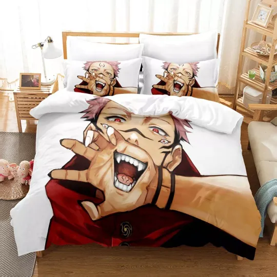 Discover Jujutsu Satoru Bedding Bedding Set Quilt Cover Pillowcase