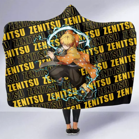 Discover zenittsu Agatsuma - demon Hooded Blanket Anime