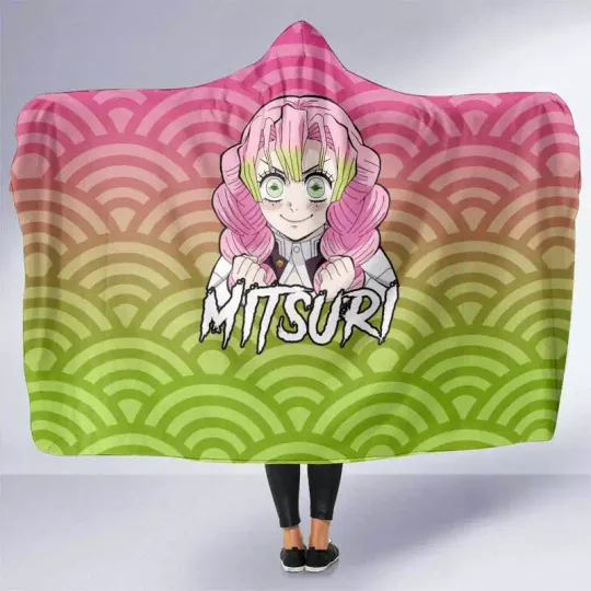 Discover Mitsuri Kanroji - demon Hooded Blanket Anime