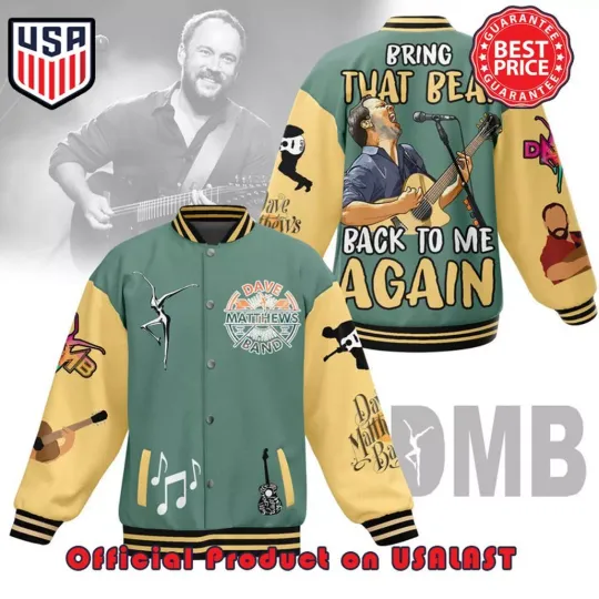 Discover Dave Matthews Band Bring That Beat Back To Me Again Baseball Jacket