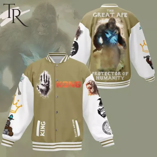 Discover King Kong The Great Are Protector Of Humanity Baseball Jacket