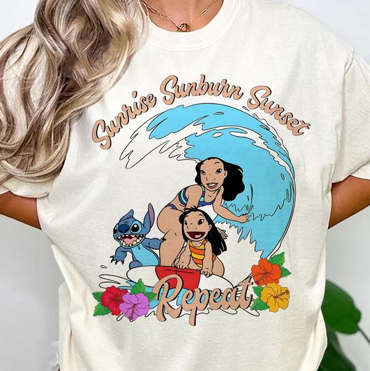 Discover Stitchh Summer Vibes Only Shirt, Stitchh On Beach Summer Shirt, Family Trip