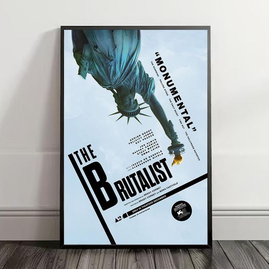 Discover The Brutalist Movie Poster, Art gift, Souvenir, Attraction poster, Room Decoration, Living Room Poster