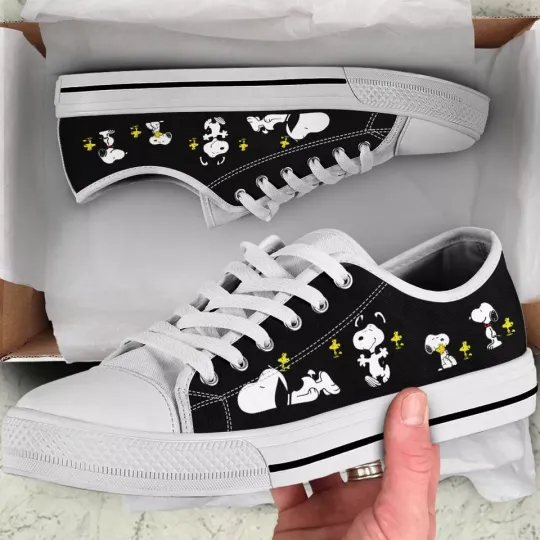 Discover Snoopy And Woodstock Sneakers, Snoopy Sneakers