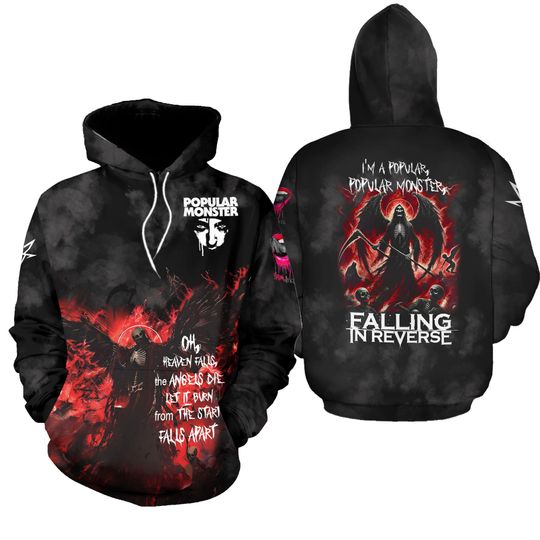 Discover Falling In Reverse I Am A Popular The Popular Mons Tour 2024 Hoodie 3D